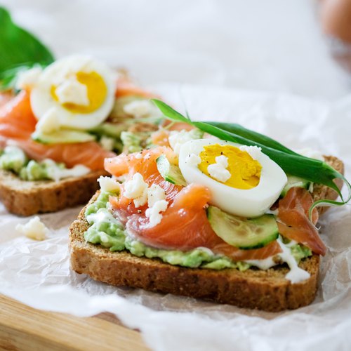 Toasts avocat oeuf poché