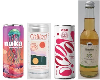 différentes marques de boisson CBD sur le marché français