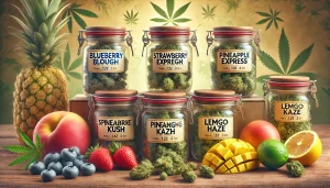 five cannabis strains with fruity flavors