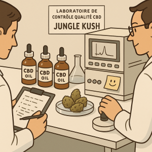 contrôle qualité CBD chez Jungle Kush