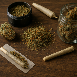 des restes de weed