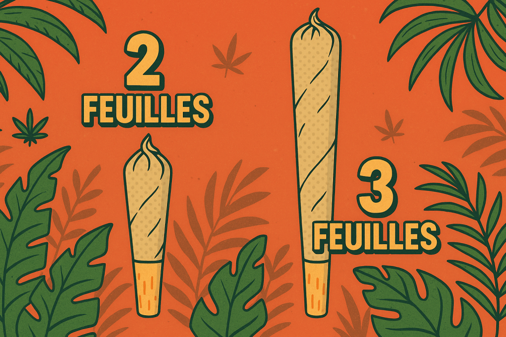 Rouler un joint en 2 ou 3 feuilles