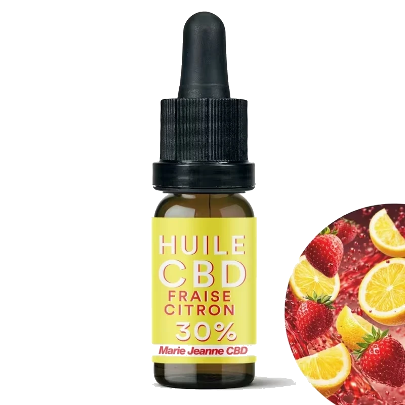 Huile CBD 30% Fraise-Citron
