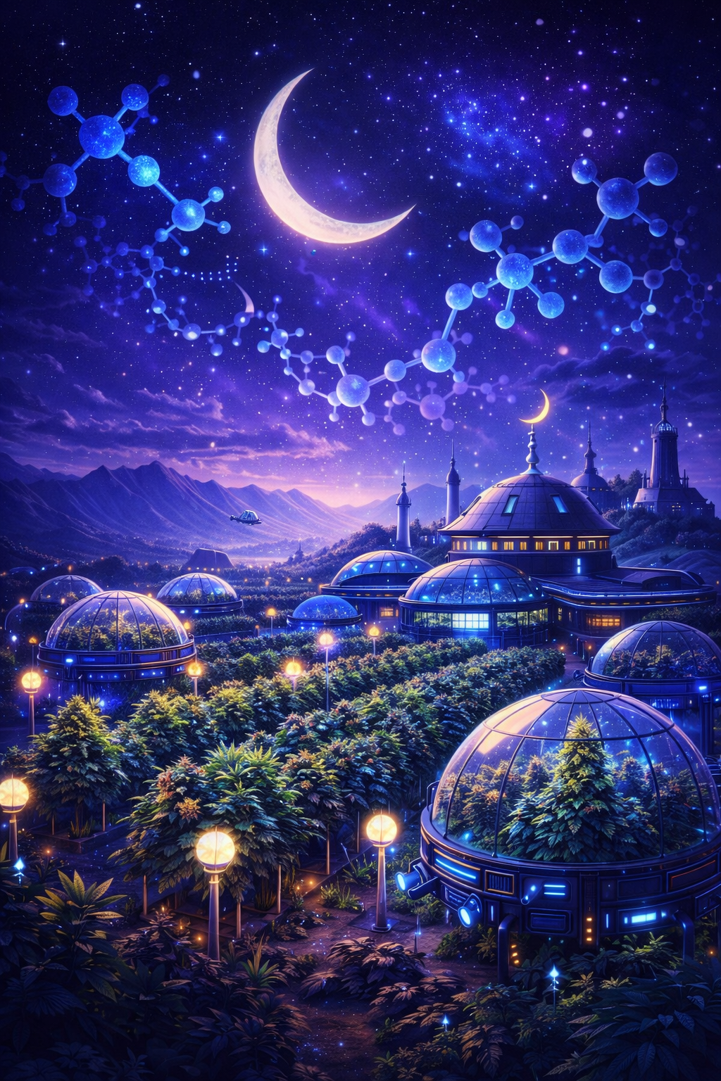 molecule 10 oh + ferme