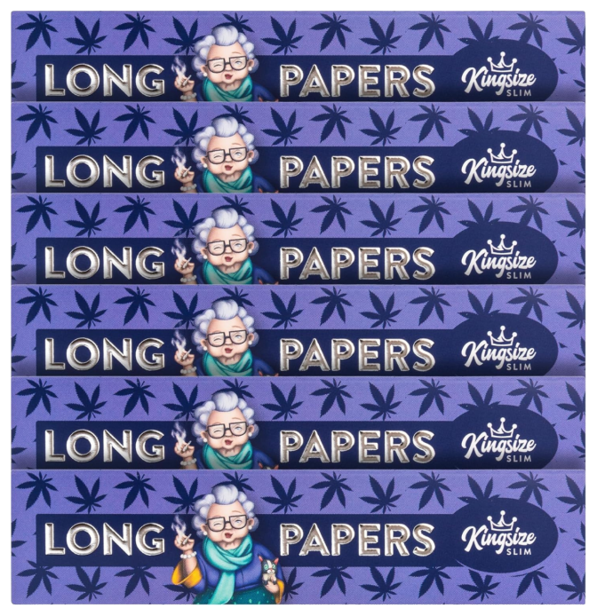 Granny's Slim Lila – Feuilles King Size ultra fines