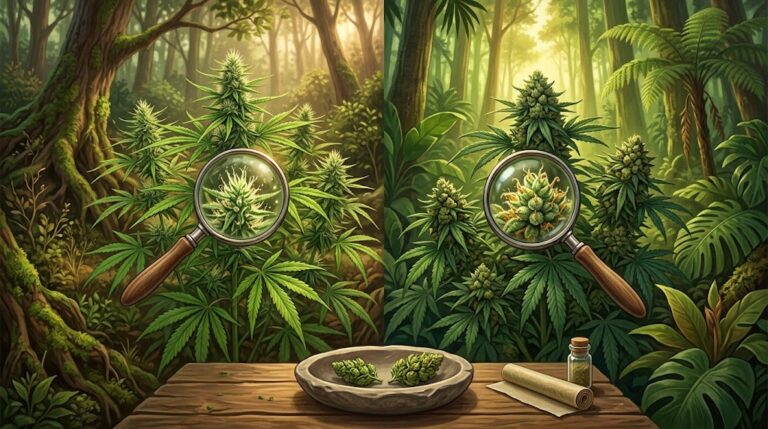 reconnaitre CBD versus VRAI cannabis