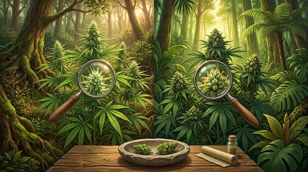 reconnaitre CBD versus VRAI cannabis