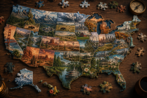 Les États-Unis grand puzzle, État par État